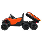 Elektrické autíčko Farmer Truck X-POWER - dvojmiestne, oranžové
